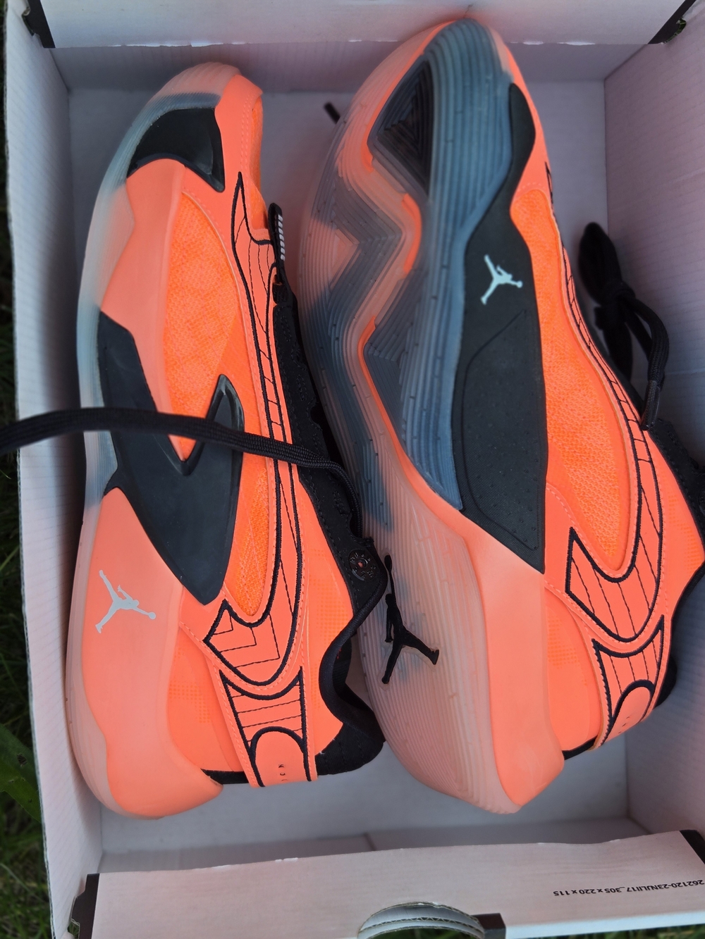 Nike Air Jordan Neon Orange Basketball Shoes